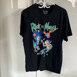 Rick and Morty Adult Swim Black Graphic Tee